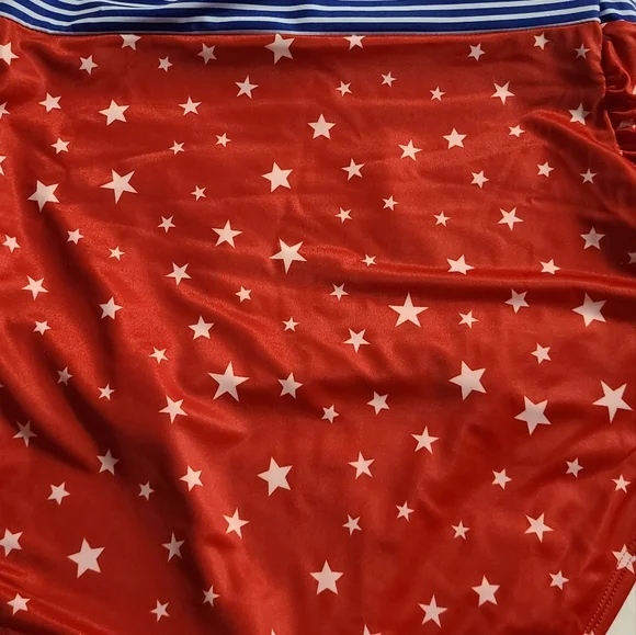Oasis Red White and Blue One Piece Swimsuit size 1X Just in Time for the 4th! - Picture 3 of 4